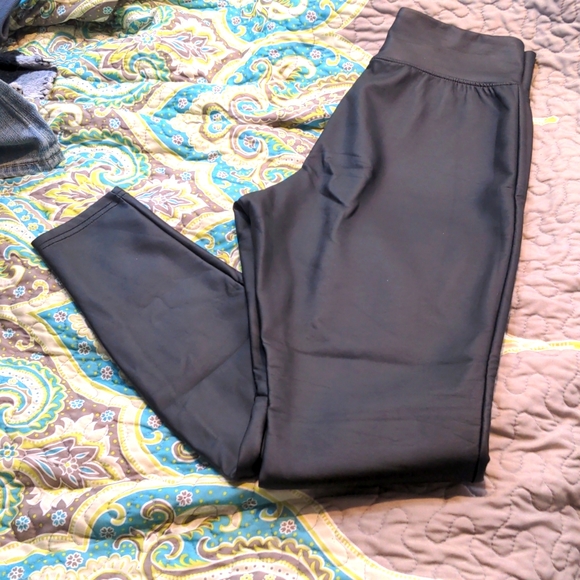 Merona Pants - Black pleather leggings
